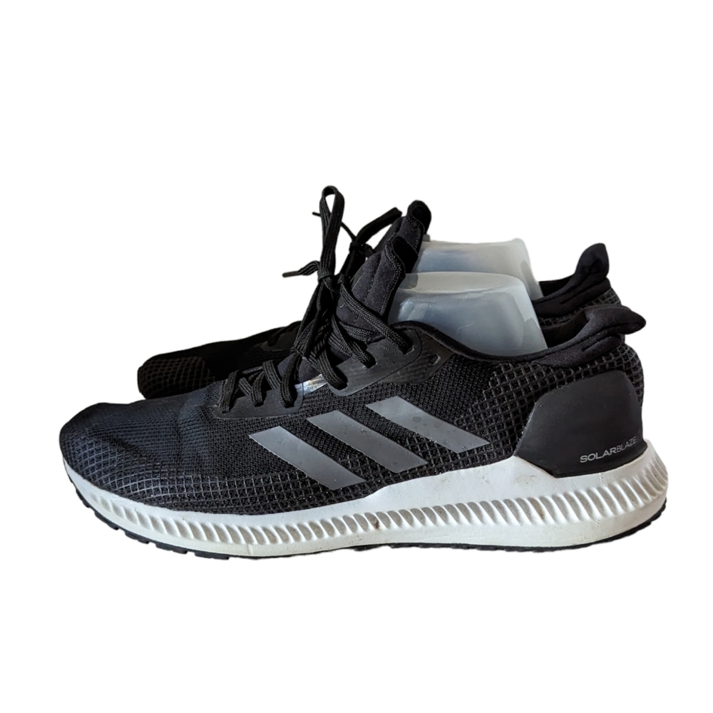 Adidas Black Solar Blaze Running Shoes Sneakers Trainers Mens Size 9.5